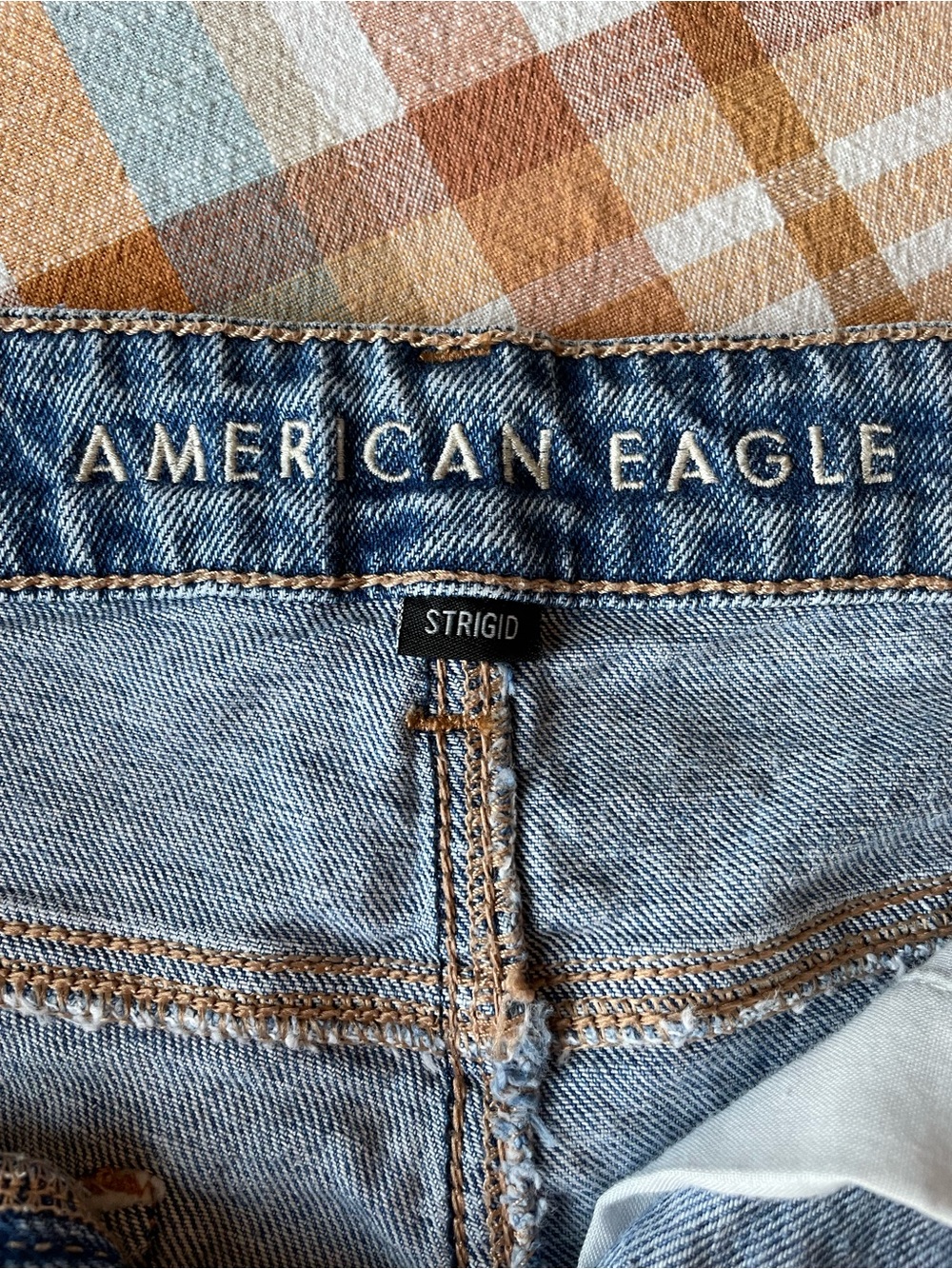 American Eagle Women’s Distressed Denim Shorts - Blue - Picture 5 of 10